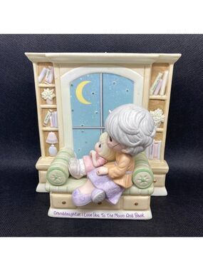 RARE Precious Moments "Granddaughter I Love You To The Moon and Back" figurine